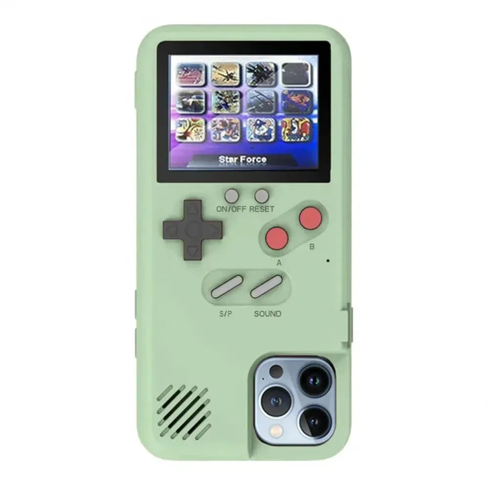 Retro Playable Game Console Case for iPhone 16, 15, 14, 13, 12 Pro Max