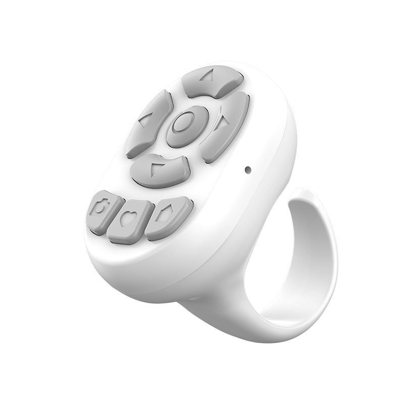 White remote control-like device on a white background