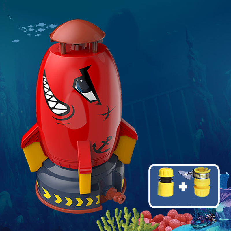 Rocket Garden Sprinkler | Rotating Lawn & Kids Water Sprinkler