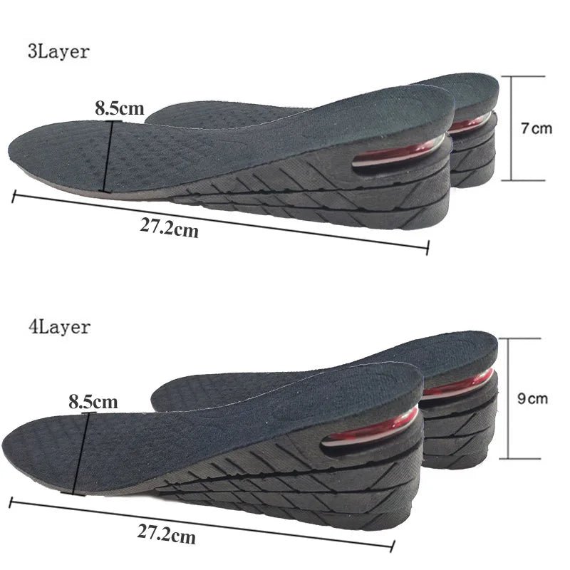 Height Increasing Insoles | Adjustable Lift Shoe Inserts with Arch Support
