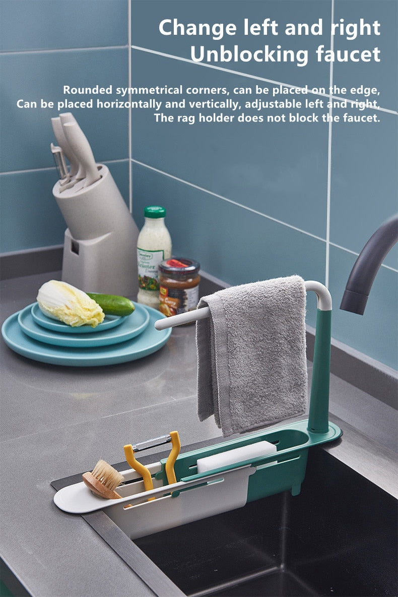 Kitchen Sink Rack | Sink Organiser & Sponge Holder