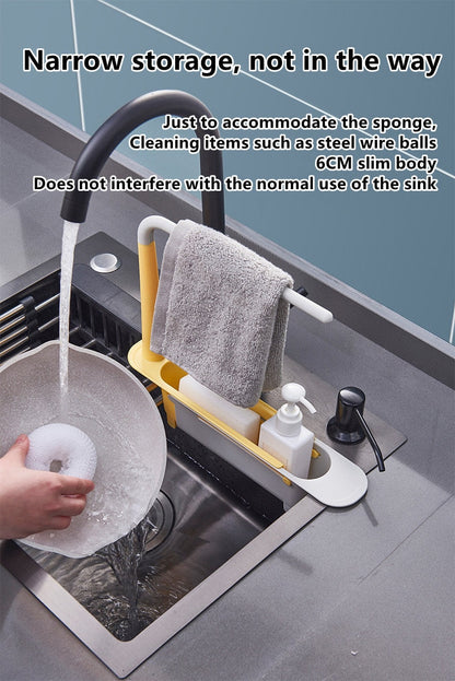 Kitchen Sink Rack | Sink Organiser & Sponge Holder