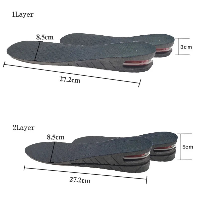 Height Increasing Insoles | Adjustable Lift Shoe Inserts with Arch Support