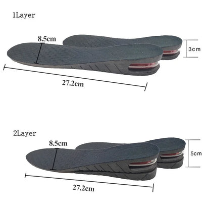 Height Increasing Insoles | Adjustable Lift Shoe Inserts with Arch Support