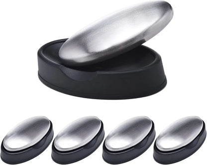 Stainless Steel Odour Remover Soap Bar | Removes Garlic & Fish Smells | 2 Pack