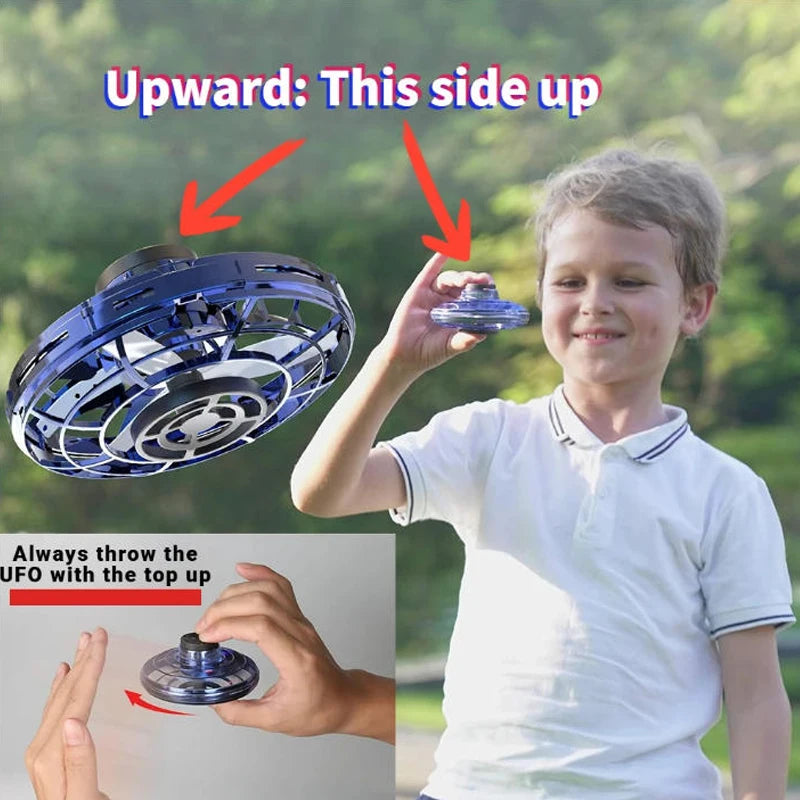 LED Flying Spinner Toy | Rechargeable Boomerang Hover Ball with Lights