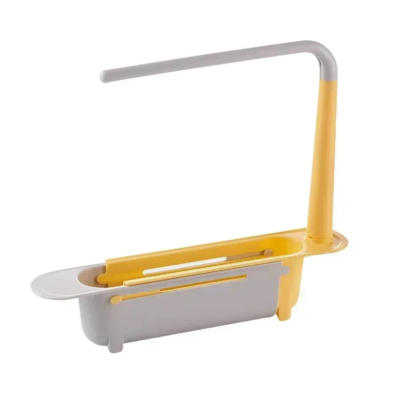 Kitchen Sink Drain Basket | Corner Strainer & Sponge Holder
