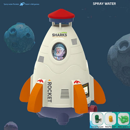 Kids Flying Rocket Sprinkler Water Toy – Outdoor Garden Splash Rocket for Summer Water Play