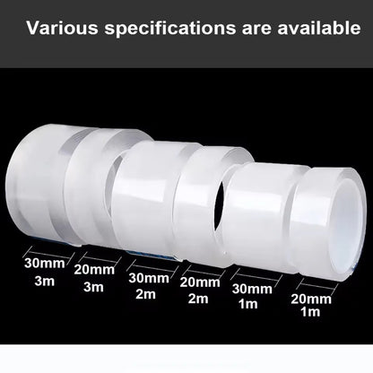 Reusable Nano Double-Sided Adhesive Tape – Transparent Waterproof Traceless Mounting Tape for Woodworking, Home & Office
