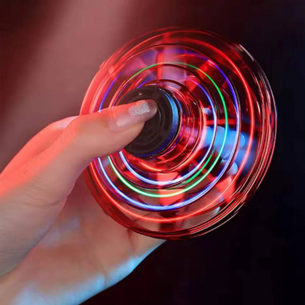 LED Flying Spinner Toy | Rechargeable Boomerang Hover Ball with Lights