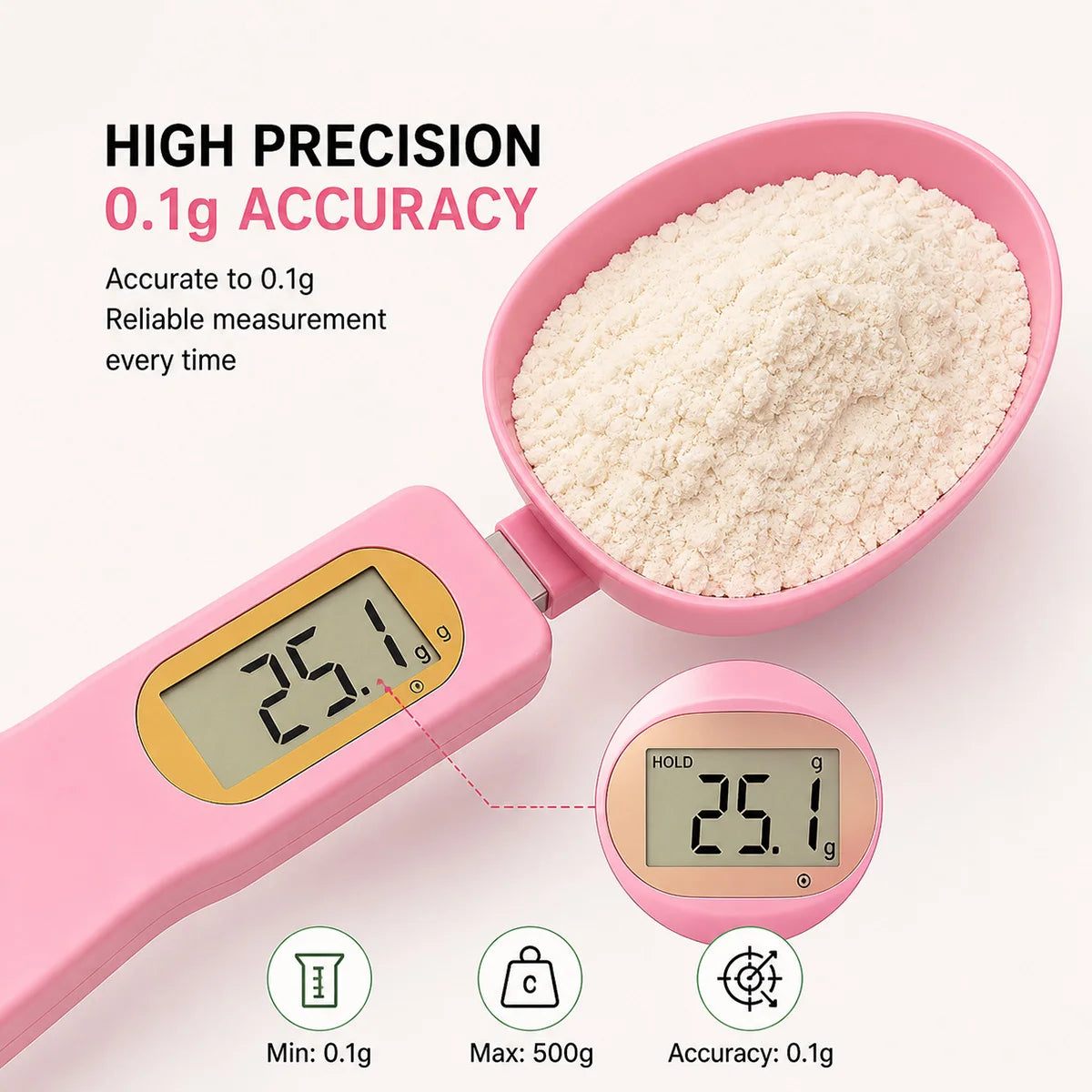 Digital Kitchen Scale | High Precision Food Scale with LED Display