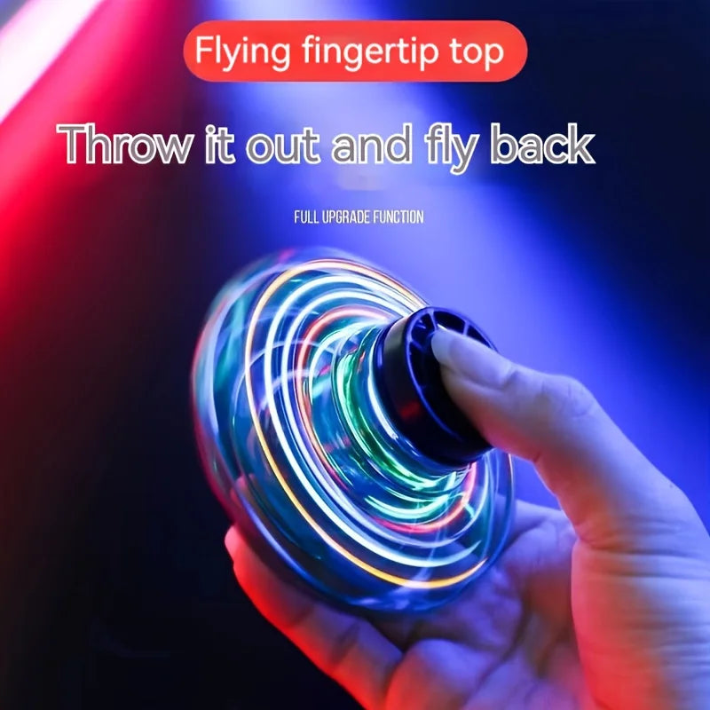 LED Flying Spinner Toy | Rechargeable Boomerang Hover Ball with Lights