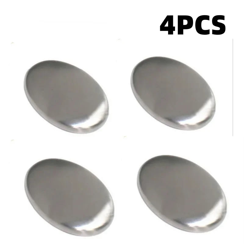 Stainless Steel Odour Remover Soap Bar | Removes Garlic & Fish Smells | 2 Pack