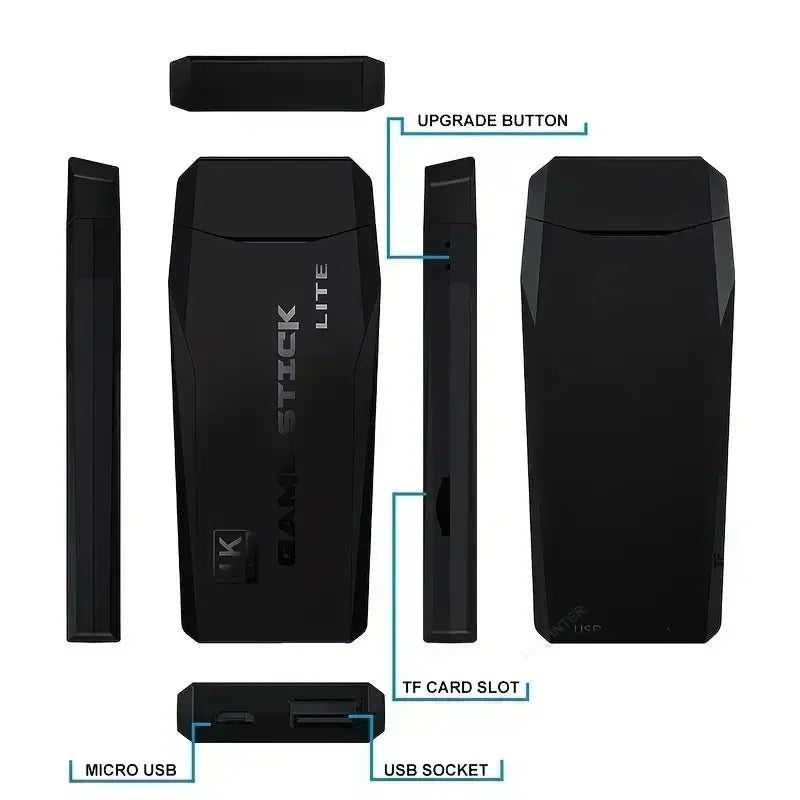 Black vape device with labeled parts on a white background