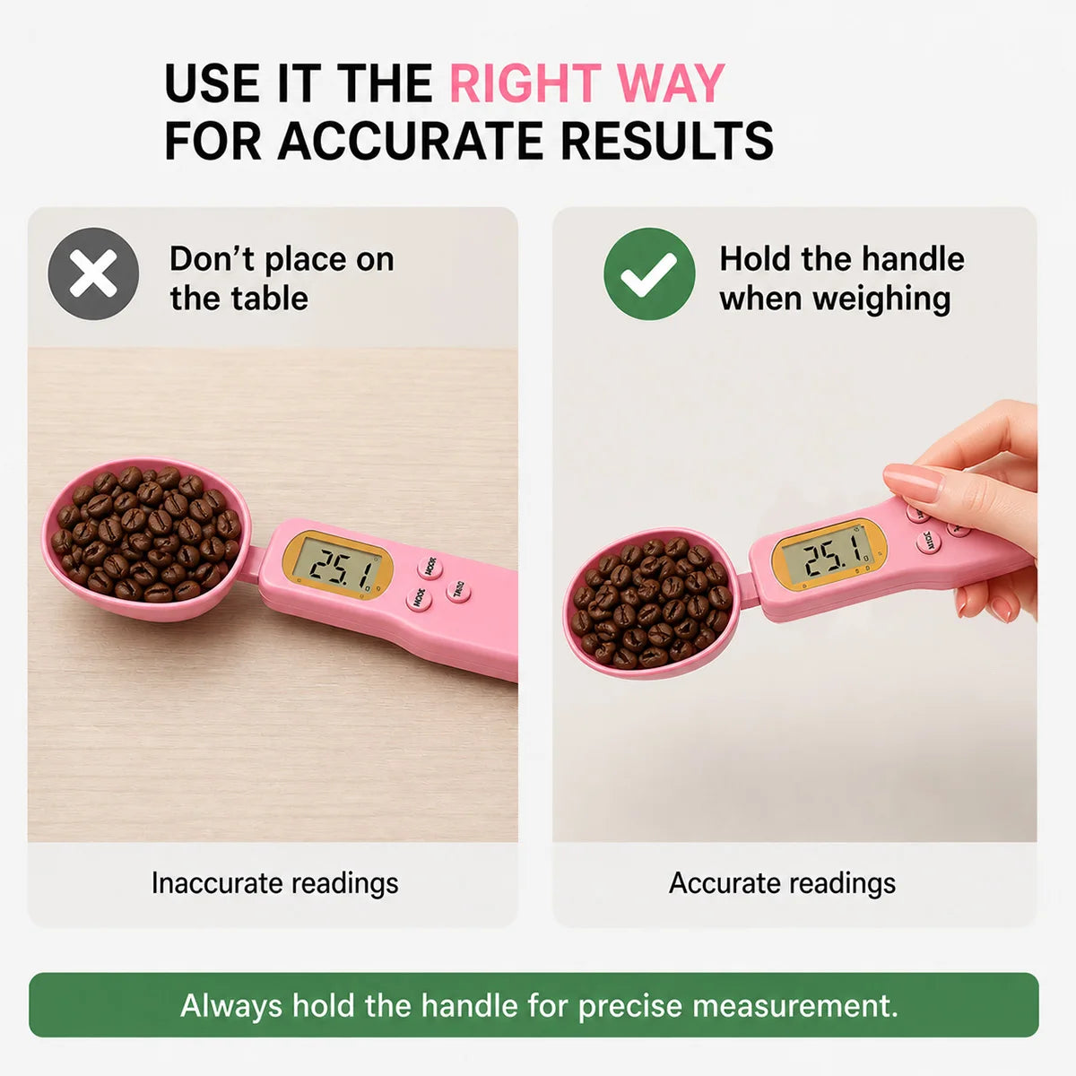 Digital Kitchen Scale | High Precision Food Scale with LED Display