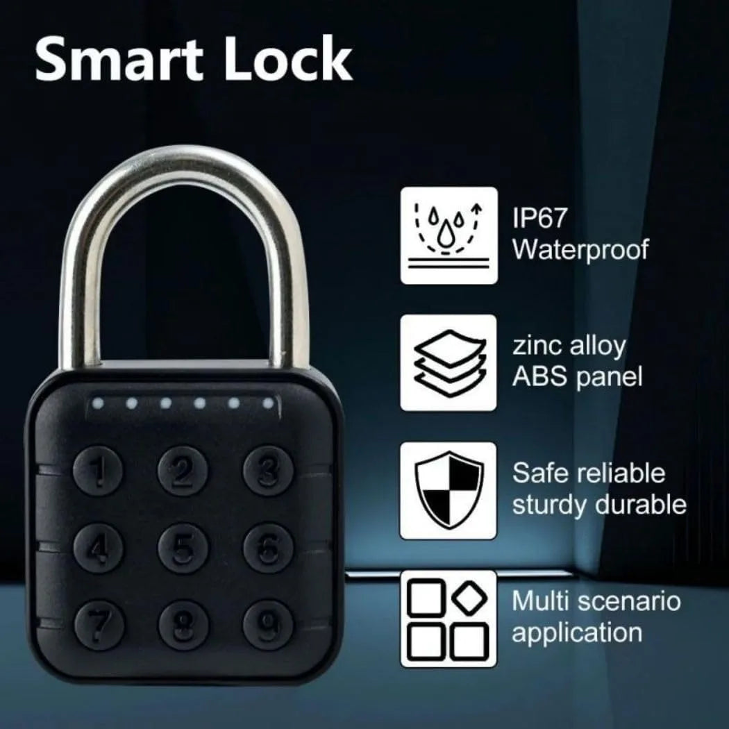 Smart Fingerprint Padlock | Bluetooth Biometric Waterproof Security Lock