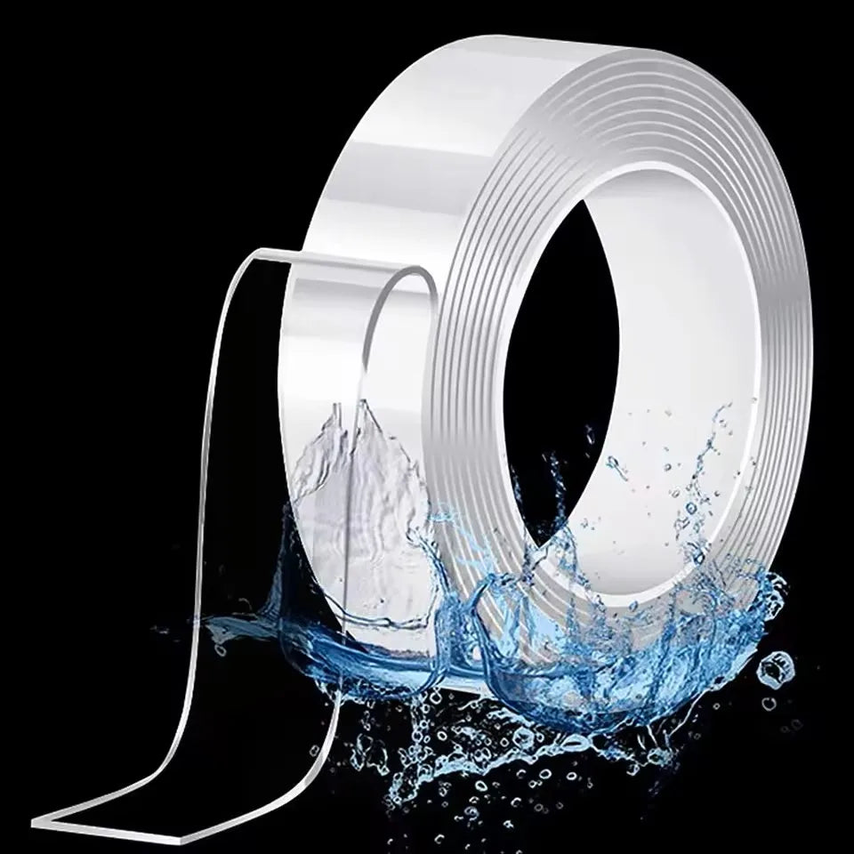 Reusable Nano Double-Sided Adhesive Tape – Transparent Waterproof Traceless Mounting Tape for Woodworking, Home & Office
