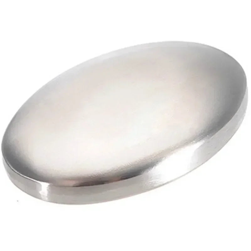 Stainless Steel Odour Remover Soap Bar | Removes Garlic & Fish Smells | 2 Pack