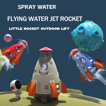 Kids Flying Rocket Sprinkler Water Toy – Outdoor Garden Splash Rocket for Summer Water Play