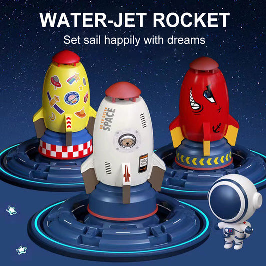 Rocket Garden Sprinkler | Rotating Lawn & Kids Water Sprinkler