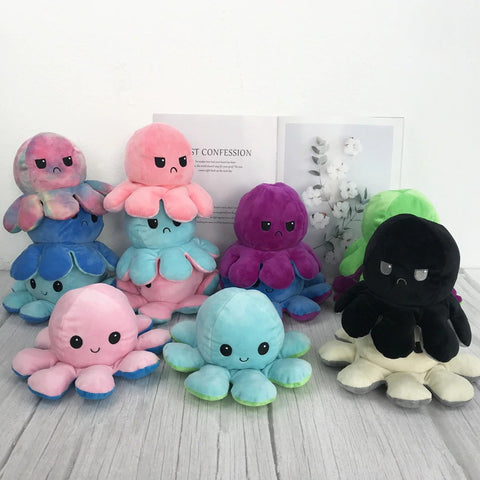 Reversible Octopus Plush Toy